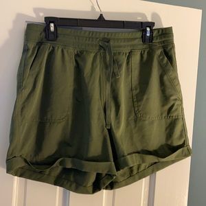 Army Green Old Navy Active High Waist Shorts